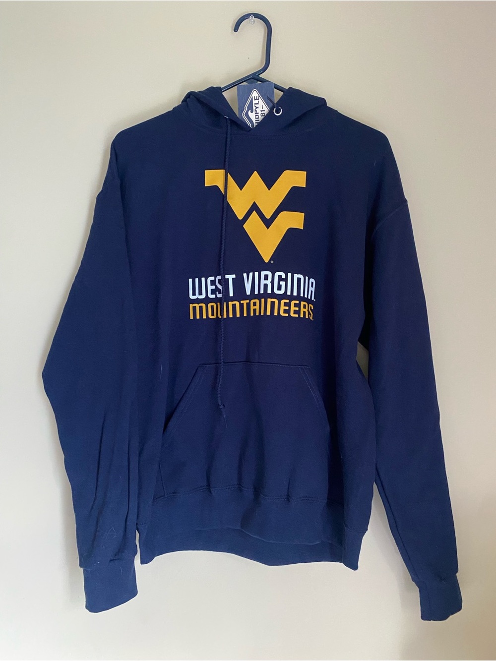 West Virginia Mountaineers Navy Hooded Sweatshirt